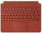 Microsoft Surface Go Signature Type Cover Keyboard - French AZERTY Keyboard - Red Poppy (Alcantara) - Only Compatible with Surface Go, Surface Go 2 and Surface Go 3