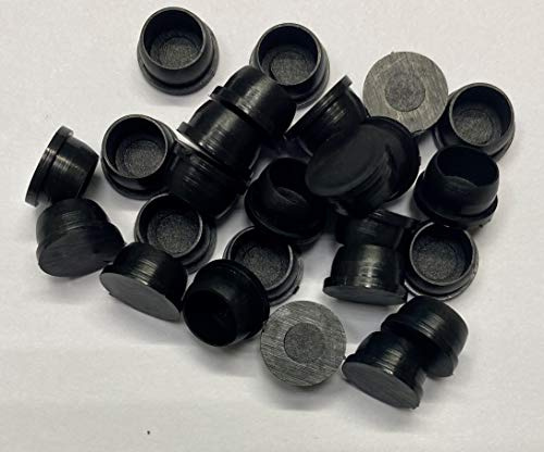 dexierp Bouchon de Force de Protection pour Trou 11/32 -9 mm et écrou fileté 3/8-16 UNC 3/8-24 UNF M10 (Paquet de 25) Couvercle et Joint Plastique LDPE