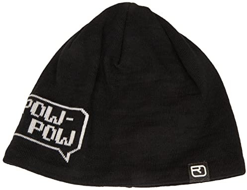 Ortovox Unisex Pixel Pow Beanie Baskenm tze, Schwarz (Black Raven), Einheitsgröße EU