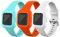 Chofit Armbänder kompatibel mit Garmin Vivofit jr.3 Armband, Verstellbares Ersatzarmband aus Weichem Silikon, Sportarmband für Kinder ab 4 Jahren für Vivofit jr.3 (Orange+Blaugrün+Weiß)