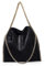 ZIYUEZIKUN Umhängetaschen für Frauen Damen Kette Umhängetasche Kettentasche Taschen für Damen Casual Handtasche große Hobo Schultertasche (Schwarz B)