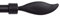 Bestlivings Endstücke für Stilgarnitur 2er Pack aus Kunststoff (Schwarz/Flamme) vers. Farben, Ø16mm, Dekoration modernes Design für Vorhangstange