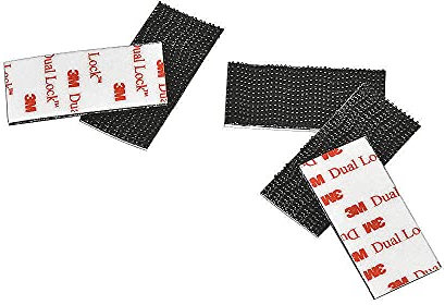 DAGIJIRD 10 Stück Dual Lock Tape SJ3550 schwarz wiederverschließbarer Verschluss für Innen- und Außenbereich, UV-beständig