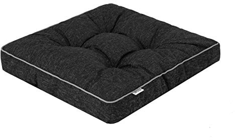 Bjird 4 x Stuhlauflagen für Gartenmöbel Sitzpolster für Gartenstühle, Gartenmöbelauflagen, Sitzkissen, Stuhlkissen - 49x47x8 cm, Polsterauflagen Outdoor/Indoor geeignet mit 8 cm Dicke Polsterung