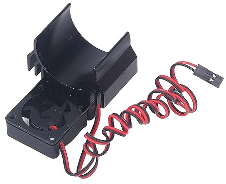 RiToEasysports RC-Lüfter, Effizienter IP44 Wasserdichter Hochgeschwindigkeits Kühlkörper für 1/10 RC-Car Zubehör for Profispieler und tägliche Offroad-Nutzung