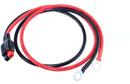 iHaospace 10AWG Anderson Stecker 45A auf O-Ring Solarkabel, Solarstecker auf O-Ring Terminal Kabel für Solar Generator Wechselrichter-Batterie-Pack-Ladegerät