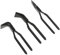 SUBKUDY Falzzange Set Kohlenstoffstahl Bleche Blechzange & Rutschfeste Griff Abkantzange Falzzangen Blechzange Satz 0° 45° & 90° (Schwarz)