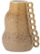 Bloomingville Creative Collection Souri Vase – handdekoriertes, einzigartiges Steingut mit reaktiver Glasur in Brauntönen, ideal für Safran- und Ingwer-Dekor, T19 x H23 cm – jedes Stück EIN Unikat