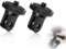 KAPSING Confezione da 2 adattatori per treppiede, adattatore in alluminio da 1/4 di pollice, adattatore per montaggio su mini fotocamera, compatibile con GoPro Hero e altre action camera (nero)