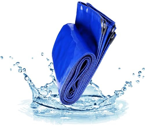 Waterproof Cover Tarp 1.5x2.2m, Tarpaulin Waterproof Heavy Duty, Weatherproof Tarps Outdoor with Grommets, for Vehicle/Pool Cover/Boat/Tent/Construction Site/Car