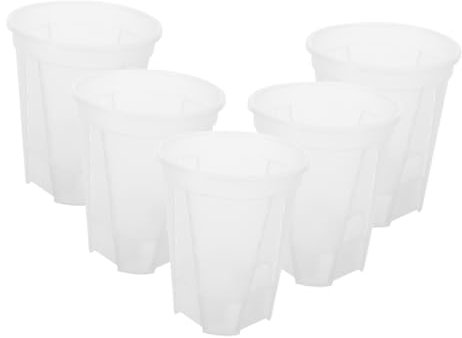 Milisten 5 Pezzi di Vaso per Piante Acquatiche Vaso per Irrigazione Automatica Vaso per Orchidee