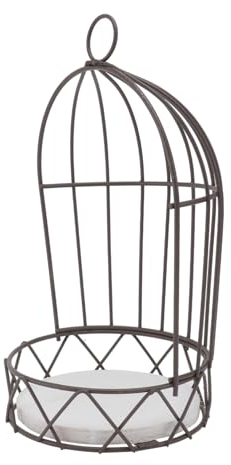 CORHAD 3 Stücke Holz Metall Vogelkäfig Pflanzer Käfig Dekoration Dekorative Blumentopf Rack Kerzenhalter