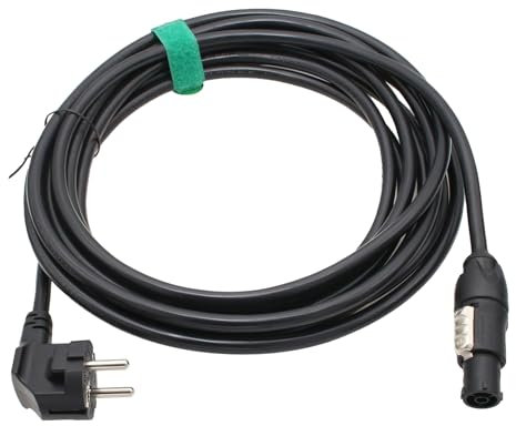 HangTon Cavo di alimentazione CA per Aputure Storm 1200x, LS 1200d 600d 600x 600c Pro, 300x C300d C120d II Controller, Nova P600c P300 Light, Neutrik PowerCON 100-240V Ingresso 5m