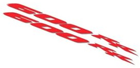 GQUIKGW Adesivo per Moto Adesivo Serbatoio Carburante Moto per Honda CBR 600 RR CBR 600RR CBR600RR(Red)