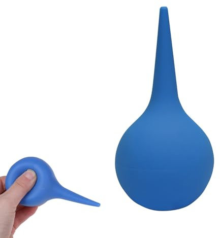 Poire de Nettoyage d'oreille Doux, Poire Effilée Poire Oreille, Seringue d'oreille à Ventouse en Caoutchouc pour Le Rinçage Des Oreilles Aspirer la Poussière Élimination de Saleté des Oreilles,Bleue