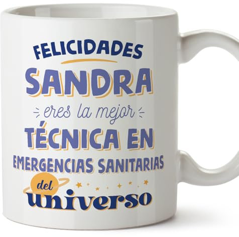 MUGFFINS Tazas Personalizadas para TÉCNICA EN EMERGENCIAS SANITARIAS mujer - En Español - Mejor del universo - 11 oz / 330 ml - Regalo Personalizable original y divertido