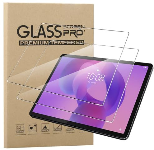 KZIOACSH Screen Protector for Lenovo Idea Tab Pro/Lenovo Yoga Tab Plus 12.7 Inch, 2 Pack Ultra Clear Anti-Scratch 9H Hardness Touch Sensitive Anti-Fingerprint Tempered Glass Film