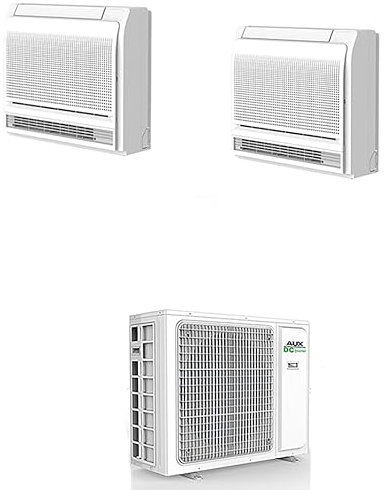 CLIMATIZZATORE DUAL CONSOLE AUX 12+18 DC INVERTER GAS R 32 A++A+ WI FI INCLUSO LINEA 2024 UNITA’ ESTERNA TRIAL AM3-H27/4DR3