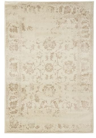 benuta Basic Teppich Suki - Creme/Beige 120x170 cm - Kunstfaser - Rechteckig & im Style: Vintage, Orient Style - Pflegeleicht für Wohnzimmer Schlafzimmer