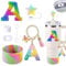 7 PCS Letter Cup Accessories Set Compatible with Stanley, Personalized Accessories for Stanley Cup Include Dustproof Straw Topper Letter Stickers, Charm Letter Cups Stickers for Women Girls