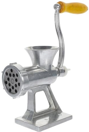 Alipis 1 Juego Picadora de carne Manual cortador de carne salchicha embutidora máquina de picar carne picadora de alimentos ajo para cocina hogar aleación de aluminio