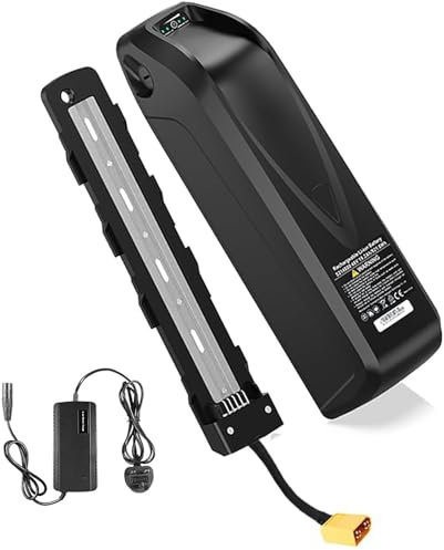 Batteria Ebike 48V 15Ah, batteria elettrica bicicletta 48V 15Ah BMS incorporato con caricatore per 200W 500W 800W 1000W Motore[Classe di efficienza energetica A] 48V 15Ah