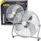 14 (35cm) High-Velocity Floor Fan – 70W Chrome Metal Cooling Fan with 3 Speed Settings, Adjustable Tilt & Powerful Airflow – Heavy-Duty Stainless Steel Floor Fan for Home, Gym, Garage & Office