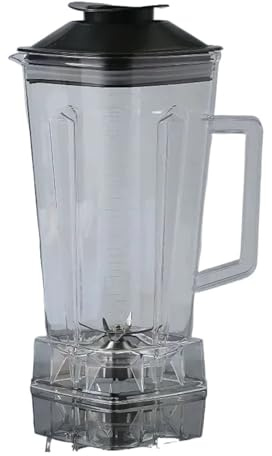 2L Capacity Blender Spare Compatible for Blender Replacement Part Transparent for Silver Crest Blender Spare Jug