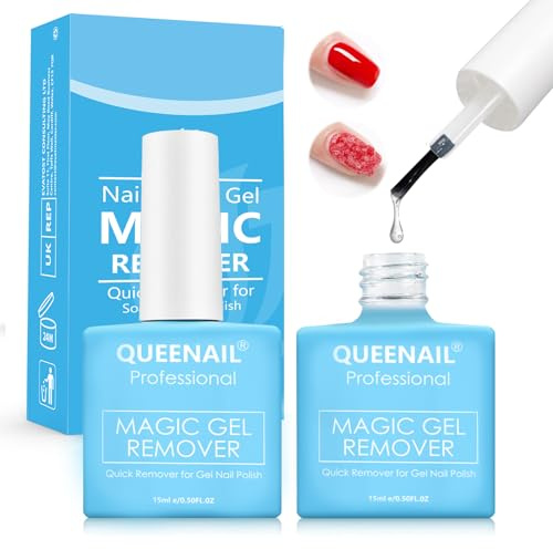 2 Stück 15ml Gel Nagellack Entferner,Nagelhautentferner Flüssig,Nagellackentferner Entfernen Sie Gelnägel Einfach, Gel Nail Polish Remover,Einfach zu tragen,Für den täglichen Gebrauch