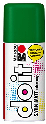 Marabu 21070006065 - Do it Satin Matt olivgrün, Colorspray auf Acrylbasis, styroporfest, schnell trocknend, sehr gute Deckkraft, wetterfest, für große und kleine Bastelarbeiten, 150 ml Sprühdose