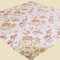 heimtexland ® Landhaus Rosen Tischdecke in 85x85 cm aus hochwertigem Jacquard in Creme rosé mit Blumen Druck Rose - Mitteldecke Country Chic Typ442