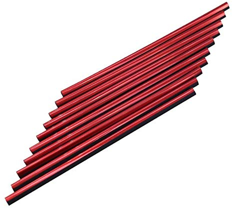 Scelet 10 x farbige Streifen für Klimaanlage, Auto, Rot