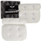 Newark Premium Badewannenkissen Weiß - Hochwertiges Badekissen mit verstärkten Saugnäpfen - Nackenkissen Badewanne mit praktischem Haken - Spa Bath Pillow - 4D Atmungsaktives Wannenkissen