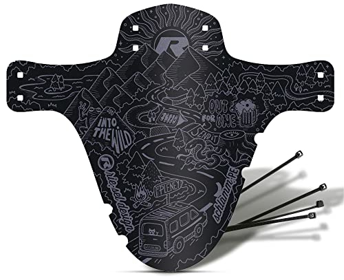 Riesel Design 1x Mudguard - Schlamm:PE - MTB Schutzblech inkl. Kabelbinder/Stylisches Fahrrad Schutzblech & modernes Mountainbike Schutzblech für Jede Fahrradgröße - NEU 2023/24 (Vanlife)
