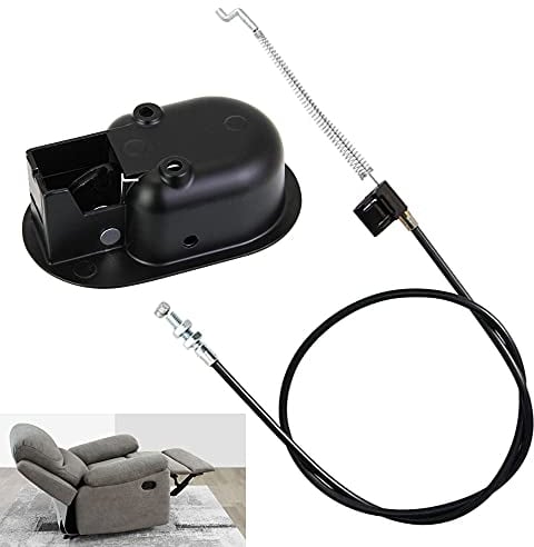 BUENTYA 1 Satz Sofa Ersatzteile Universal Stuhl Entriegelungsgriff Aluminiumlegierung Zugsesselgriff Couch Entriegelungshebel Ersatz mit Relaxsessel Kabel Passend für Große Recliner Marken Sofas