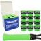 27x Overgrips Tennis Talent Grip Griffband in umweltfreundlicher Verpackung | 0,60mm Stärke | Für Squash Badminton Schläger & Golf inkl. Selbstklebendem Abschlußband | sehr griffig (Grün)