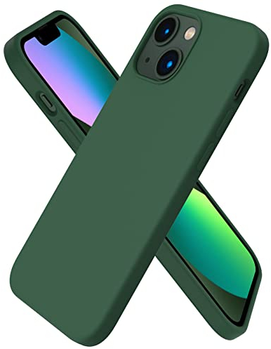 ORNARTO kompatibel mit iPhone 13 Mini 5,4 Silikon Case, Hülle Ultra Dünne Voller Schutz Flüssig Handyhülle für iPhone 13 Mini(2021) 5,4 Zoll-Klee