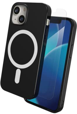 max Protection by ZAGG - Bundle MagSafe Case and HD Tempered Glass Screen Protector - Made for Apple iPhone 13 Mini - Black