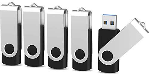 KOOTION USB Sticks 32GB 5er Pack USB 3.0 Speicherstick 5 Stück Datenstick 32 GB Memory Sticks Bunt USB Flash Lauwferk USB Flash Drives 5 STK 32G Set Thumb-Laufwerke 32 Gbyte Flash Stick Schwarz
