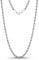 Cadoline 316L Stainless Steel Men's Jewellery 5mm 18 Inch Silver Chain Knot Rope Womens Necklace