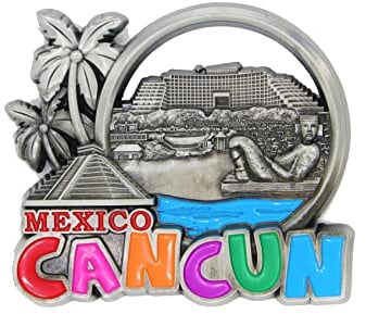 3D City Metal Fridge Magnets Country Holiday Souvenir London Paris NewYork Berlin Dubai Amsterdam Rome Prague Milan Barcelona Venice (Cancun)