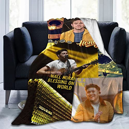 YINGD Niall Singer Horan Flanelldecke Bettwäsche Fleecedecke weiche Thow Decken Klimaanlage Decke für Sofa Couch Wohnzimmer