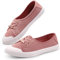 Harvest Land Womens Canvas Shoes Ladies Fashion Plimsolls Soft Trainers Low Top Slip on Sneaker Pink 8