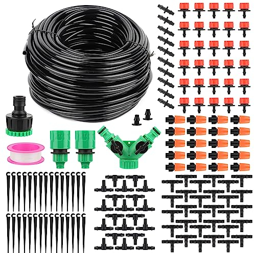 MXTIMWAN 149 Piezas Kit Riego Por Goteo de Jardín Pulverizador, Sistema de Riego Jardín, Sistema de Riego Automático de Bricolaje para Jardines, Céspedes, Macizo de Flores, Plantas de Patio