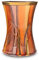ockerfarbene, spindelförmige Blumenvase JoJo - Siena - von Angela - Neue Wiener Werkstätte