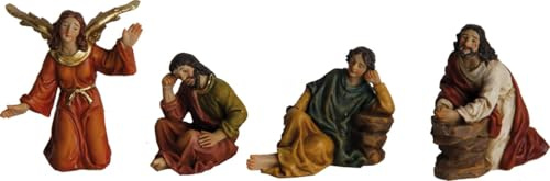 FADEDA 4X Passionsfiguren: Erscheinung/Höhe:9 cm/handbemalt/detailgetreue Krippen Figuren - Weihnachten Tisch Dekoration Krippe Zubehör