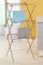 AAMEN Glistan Rose Gold 3 Tier Clothes Airer, Clothes Drying Rack, Laundry Rack, Foldable Metallic Clothes Dryer with 15m Drying Space For Both Indoor And Outdoor