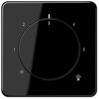 Thermostat-Platte, CD, schwarz (Referenz: Jung CD1749BFSW)