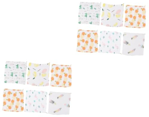 Abaodam 12pièces Serviettes De Pour Kerchief Multifonctionnel Serviette De Visage Main Plusieurs styles