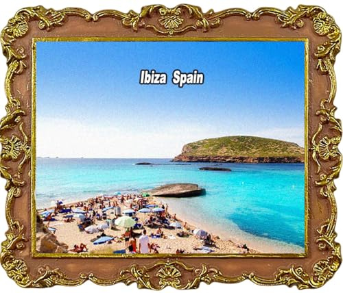 Ibiza España - Imanes para nevera, recuerdo de viaje, imán decorativo para nevera